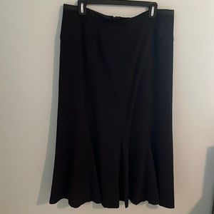 💕HP💕Zac & Rachel black panel skirt with back zipper, small satin waist